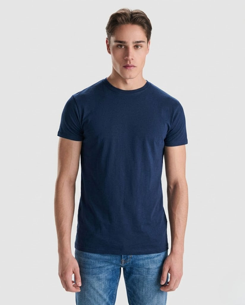 5er Set Navy Herren T-Shirt Sparpack, 100% BW Rundhals Kurzarm M-XXL Roly Atomic 150