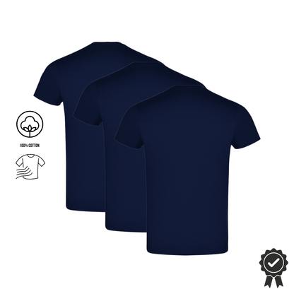 3er SET Atomi T-Shirts Navy