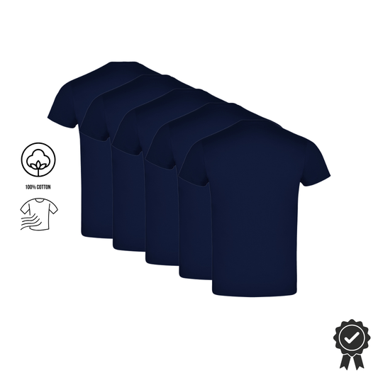 5er SET Atomi T-Shirts Navy