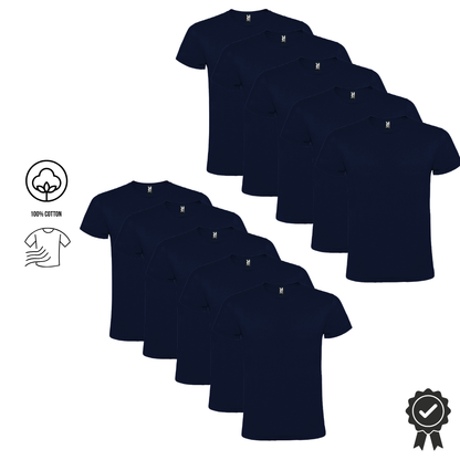 10er SET Atomi T-Shirts Navy